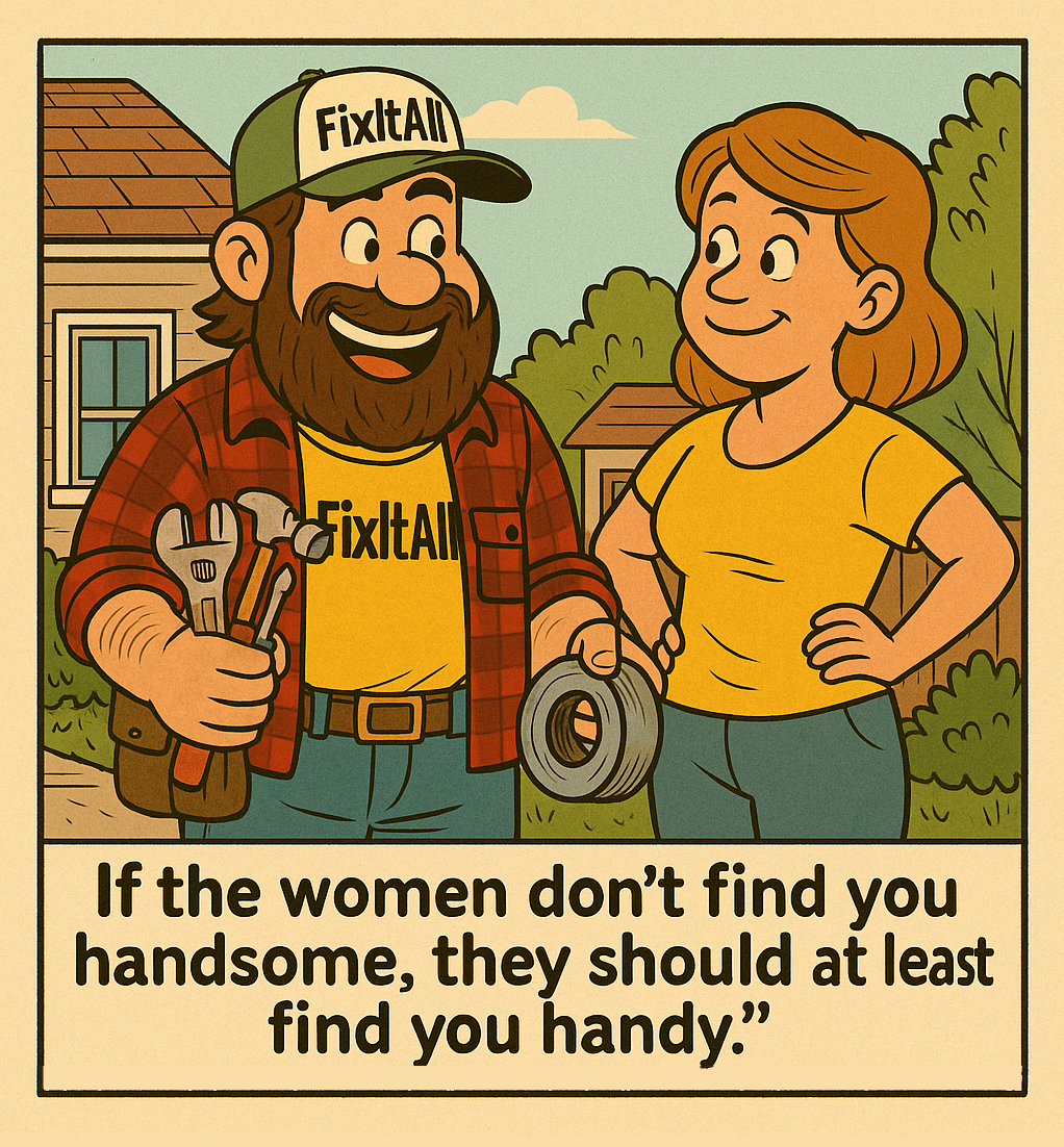 Handyman Humour — FixItAll cartoon