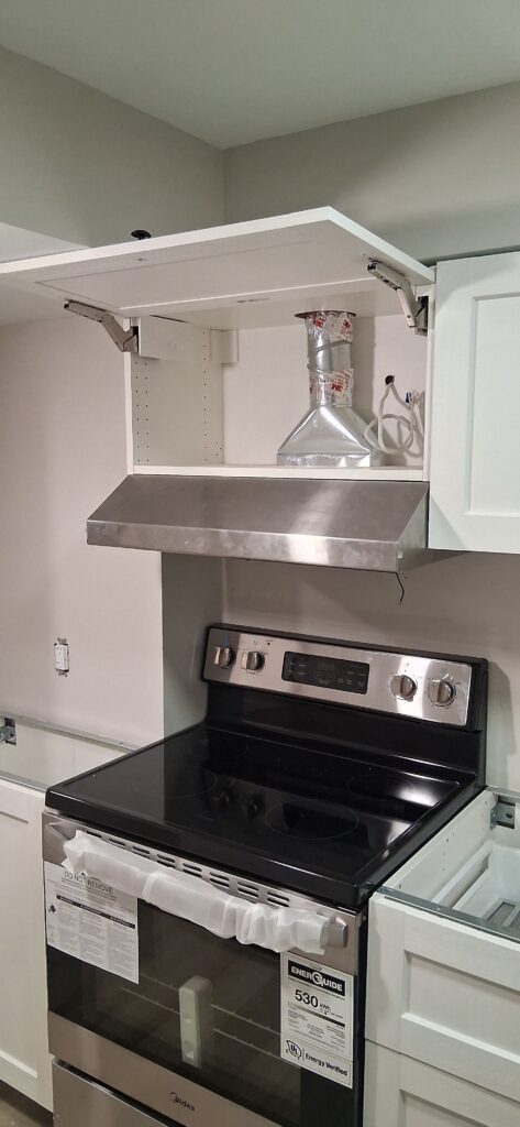 Kitchen range hood installation in Ottawa — FixItAll Handyman Services