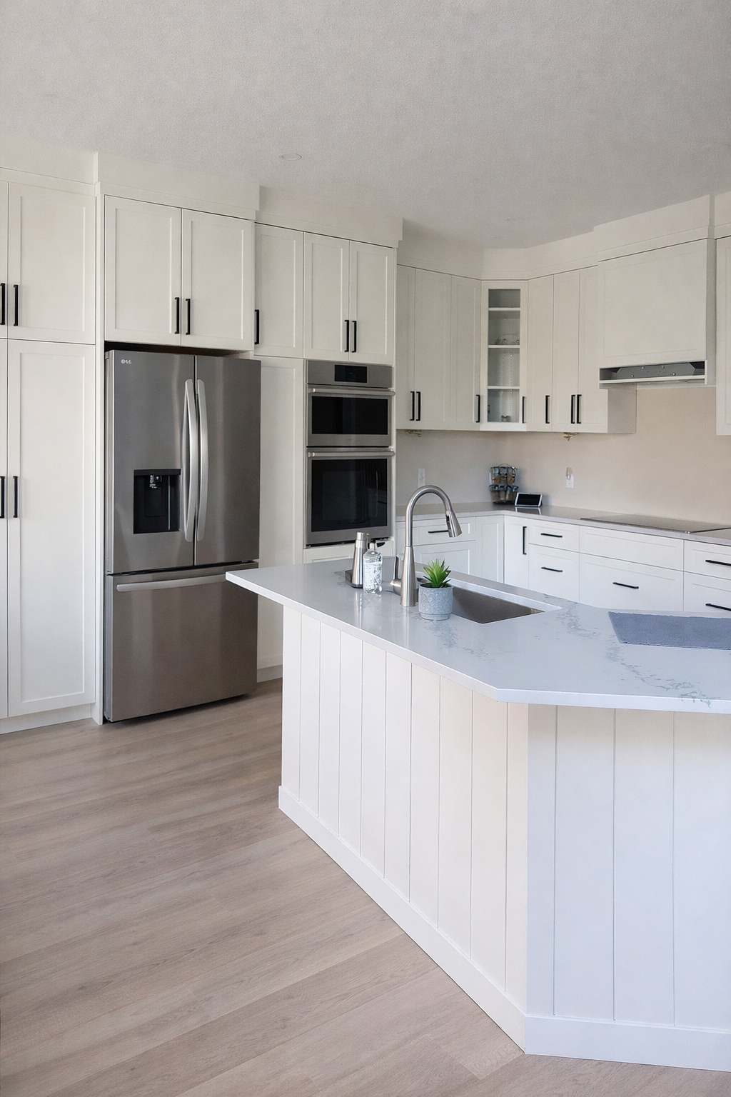 Kitchen finish upgrades including updated trim, handles, and surface details in an Ottawa home