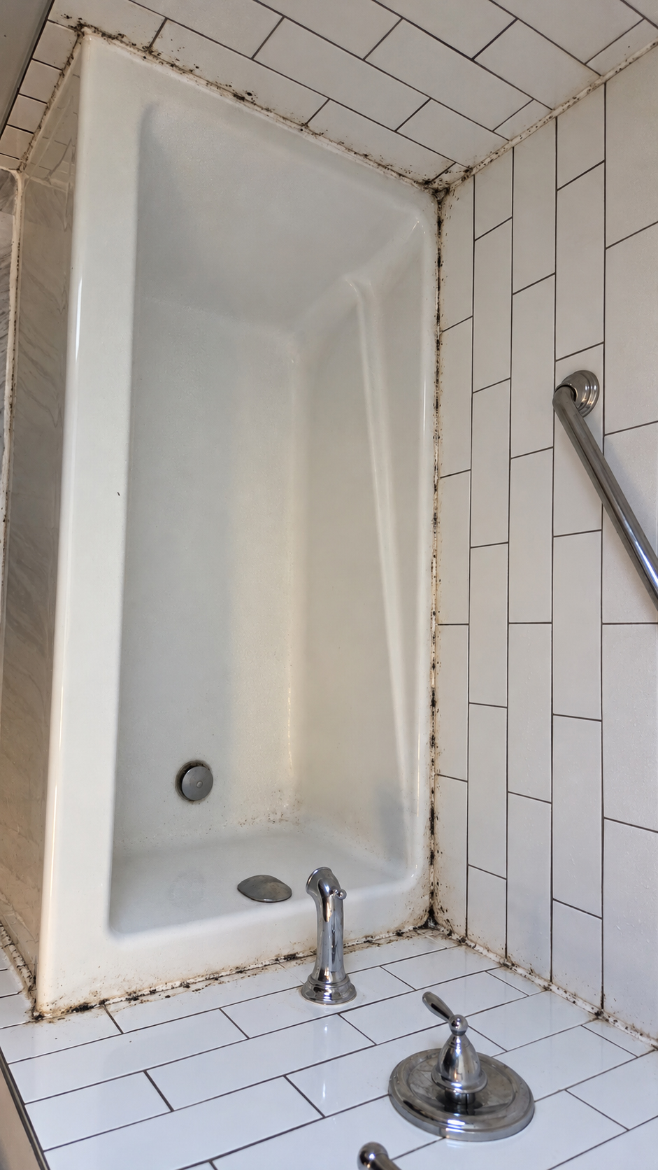 Joint before moldy silicone replacement work