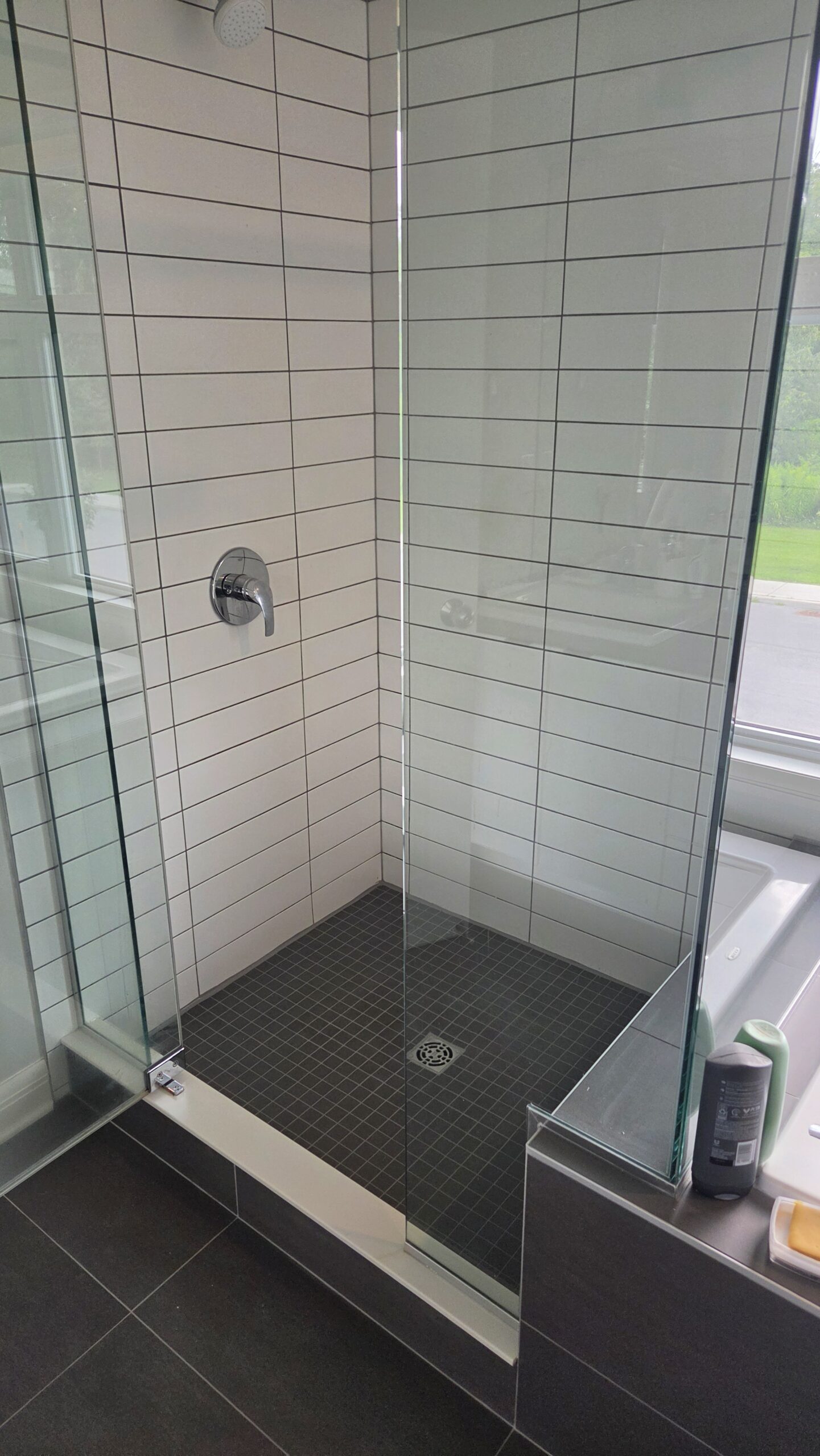 Grout sealing on prepared tile joints